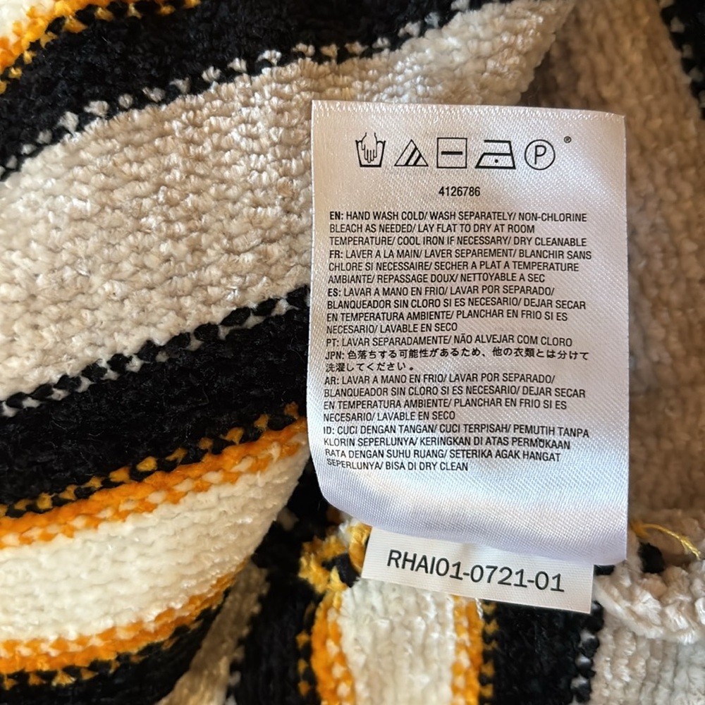 Volcom Bubble Tea Cropped Crew Neck Sweater in Bone, Size M - Picture 15 of 16